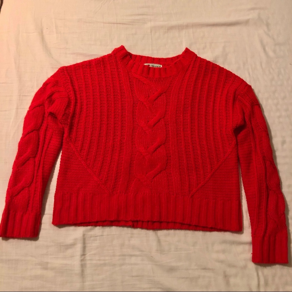 Cropped Chunky Sweater